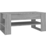 Maison Chic Klubska mizica - kavna mizica - Nizka mizica siva sonoma 102x55x45 cm konstruiran les, (21752610) Cene