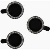  KALJENO STAKLO HARD DIAMOND ZA KAMERU (LEĆA) ZA IPHONE 15 PRO/15 PRO MAX BLACK (LEĆA 3KOM) | shoptok.hr