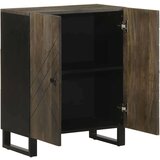vidaXL komoda črn 60x33x75 cm trden mangov les | Shoptok.si