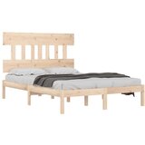  Posteljni okvir iz trdnega lesa 200x200 cm, (20647281) | Shoptok.si