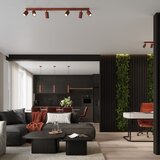 Nice Lamps Opečnato oranžna stropna svetilka 6,5x81 cm Gleam – | Shoptok.si