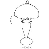  Brilagi - Tiffany vitražna stona lampa JUNGLE 1xE27/60W/230V + 1xE14/40W | Eponuda.com