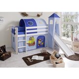 MID.YOU Igralna Postelja Kasper, 90x200, Modra, Tobogan, Stolp | Shoptok.si
