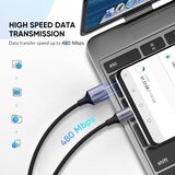 Ugreen USB tip C M na USB 2.0 M kabl alu.3m gray ( 60408 ) | ePonuda.com