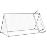  Kavez za kokoši srebrni 200 x 105 x 91 cm od pocinčanog čelika | shoptok.hr
