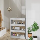 Ormarić za knjige / pregrada sivi hrast 80 x 30 x 103 cm drveni | shoptok.hr