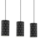 Eglo Ramon visilica/3, e27, d-860 160, crno/bijela | shoptok.hr
