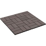  Pločice za decking 22 kom. Tamno smeđa 30 x 30 cm WPC Cijene