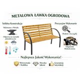  Vrtna klupa Drvena metalna klupa u parku s naslonom | shoptok.hr