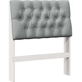 vidaXL tapecirani uzglavlje svijetlo siva 80 cm čvrsto borovo drvo | shoptok.hr