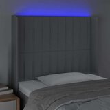  Uzglavlje svjetlosivo 83 x 16 x 118/128 cm od tkanine | shoptok.hr