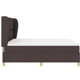  Krevet s opruga kutije Tamno smeđa 200 x 180 cm tkanina | shoptok.hr