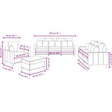  4-dijelni set sofa s jastucima svjetlosivi baršunasti | shoptok.hr