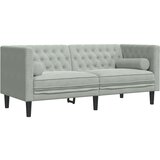  Kavčna garnitura Svetlo siva Žamet - - Svetlo siva - 55.5 - | Shoptok.si