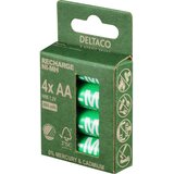 Deltaco Ultimate Ni-Mh polnilna, velikost LR6/AA, 2500mAh, pakiranje 4 kosov | Shoptok.si