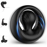 SuperLove Vibrating Cock Ring with Flexible Clitoral Bulb Stimulator Black | Shoptok.si