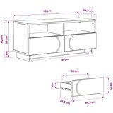  TV stalak 90 x 34.5 x 40 cm Hrast artisan Konstruirano drvo | shoptok.hr