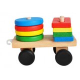 Lean_Toys Leseni vlakec na vrvici s kockami iso | Shoptok.si