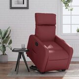 Maison Chic Naslanjač - Relax naslanjač s funkcijo vstajanja vinsko rdeče umetno usnje, (22040375) | Shoptok.si