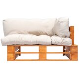 Vrtna sofa od paleta od borovine s jastucima boje pijeska | shoptok.hr
