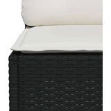  10-dijelni set vrtnih sofa s jastucima crni od poliratana | shoptok.hr