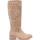 SEASTAR Suede beige knee-high boots Cene