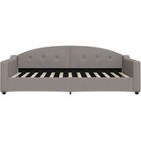  Dnevni krevet s madracem smeđesivi 100 x 200 cm od tkanine | shoptok.hr