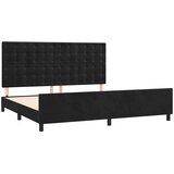  Okvir za krevet bez madraca crni 200x200 cm baršunasti | shoptok.hr