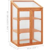  Staklenik 60 x 45 x 100 cm od jelovine | shoptok.hr