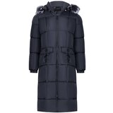 Dewberry Z6706 LADY COAT-DARK BLACK Cene
