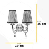 Lesnina XXXL STENSKA SVETILKA DELIA E14 | Shoptok.si