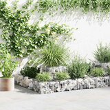 Maison Chic Gabionsko Cvetlično korito - Cvetlični Lonec iz pocinkanega jekla 120x120x20 cm, (21790495) | Shoptok.si