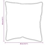  Jastuk s jastukom 2 pcs Bijelo 41 x 40 x 20 cm Poliester | shoptok.hr