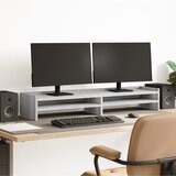 vidaXL Stalak za monitor siva boja hrasta 100x24x16 cm drveni | shoptok.hr