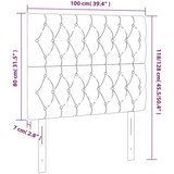  Uzglavlje tamnosivo 100x7x118/128 cm od tkanine | shoptok.hr