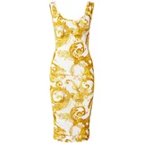 Versace Jeans Couture Ljetna haljina žuta / bijela