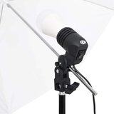  Fotografska studijska oprema sa setom svjetala i pozadinom Crna 500 x 300 cm | Shoptok.si