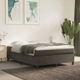 The Living Store Posteljni okvir temno siv 140x200 cm žamet - Box Spring Posteljni Okvir, (21488264) Cene