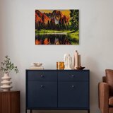  Slika za samostalno slikanje - Mountain valley at sunset 50x40 | shoptok.hr