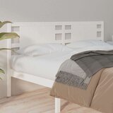  Uzglavlje bijelo 206 x 4 x 100 cm od masivne borovine Cijene