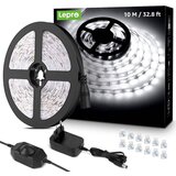  10m Set bijela 6000K LED traka IP20 + dimer Cijene