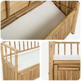  Klupa za vrtno skladištenje Prirodna 110 x 47 x 80 cm Bambus | shoptok.hr