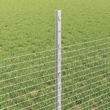  Zatvorena žičana ograda s postovima 10 x 0,5 m Pocinčani čelik | shoptok.hr