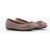 Gemre Pink suede ballet flats with rhinestones Larissa | Shoptok.si