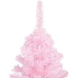  Umjetno osvijetljeno božićno drvce s kuglicama rozo 210 cm PVC | shoptok.hr
