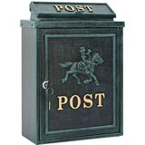  Stenska Poštna Škatla Zelena 29 x 13 x 41 cm Lit aluminij, (5000133024) | Shoptok.si