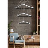 Opviq LED luster Trinity Triangle Set Black Body Yellow Light | ePonuda.com