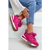 Boto Suede Women Sneakers On Platform With Thick Lacing Fuchsia Artiker | shoptok.hr
