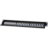 Intellinet 1U 24-port FTP Cat5e črn patch panel | Shoptok.si