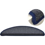  Prostirke za stepenice 15 kom 56x17x3 cm tamno sive i plave poluokrugle | shoptok.hr